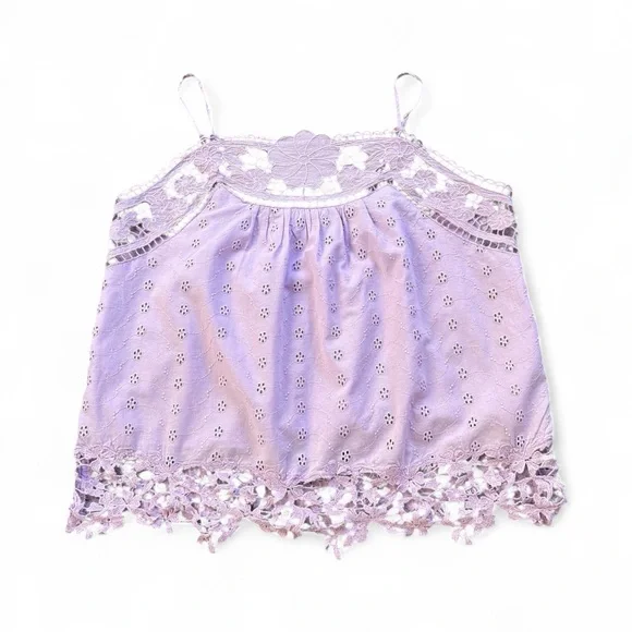 Sundance Lavender Smocked Top - Picture 3 of 5